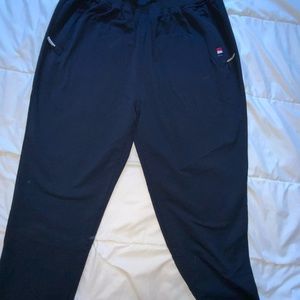 Classic men's joggers navy blue, US SIZE M waist unstretched 30 stretches 4 in